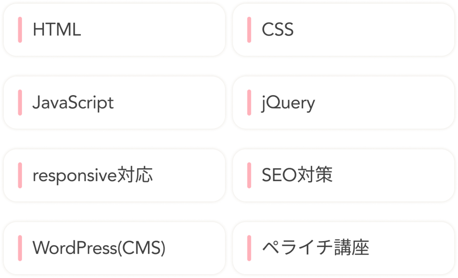 コーディングスキル一覧